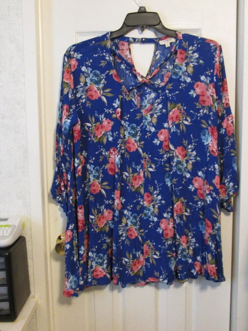 Bohemian Style Umgee Colorful Floral Tunic Size Medium